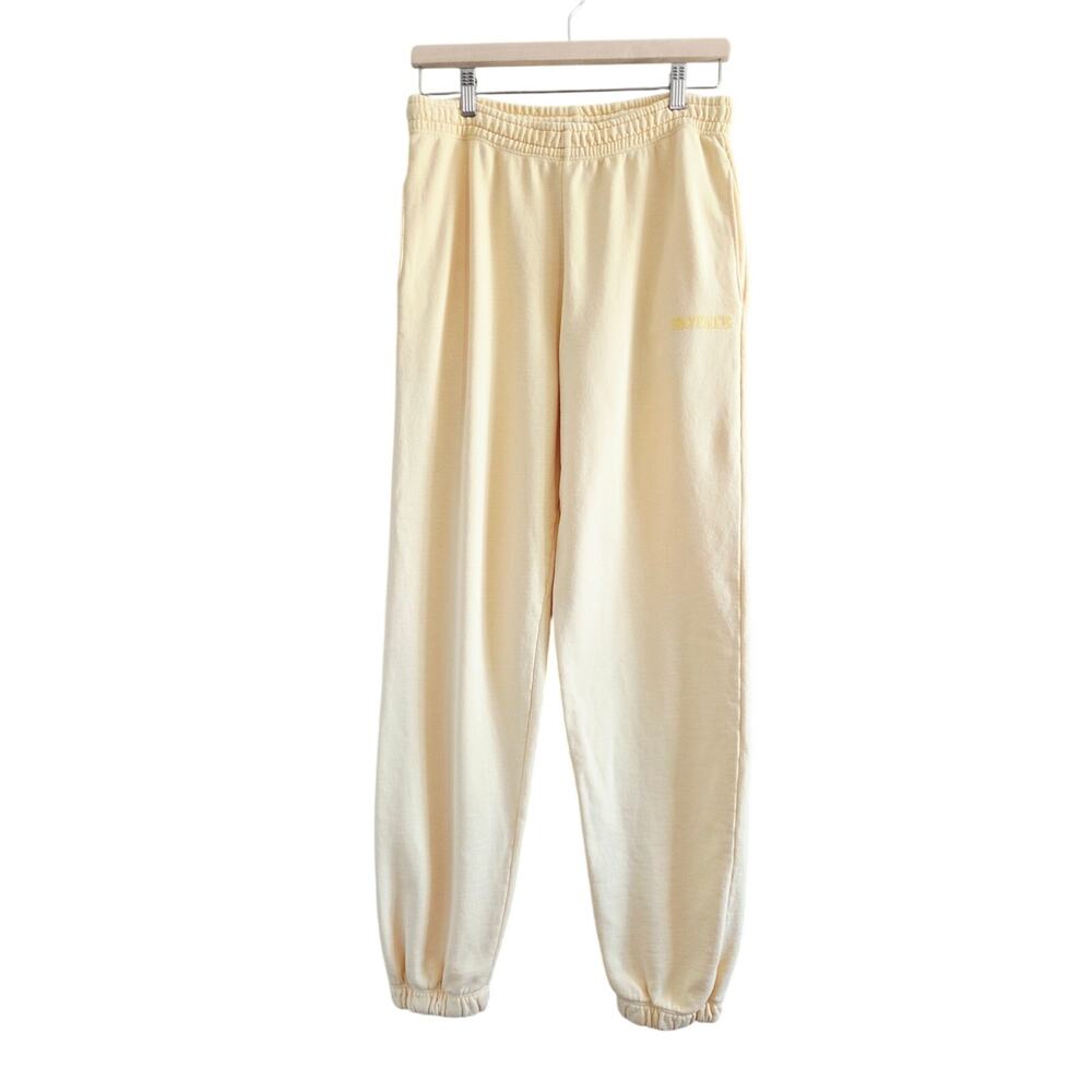 Rotate Birger Christensen Sunday 8.0 Mimi Sweatpants In Butter Yellow Size XS